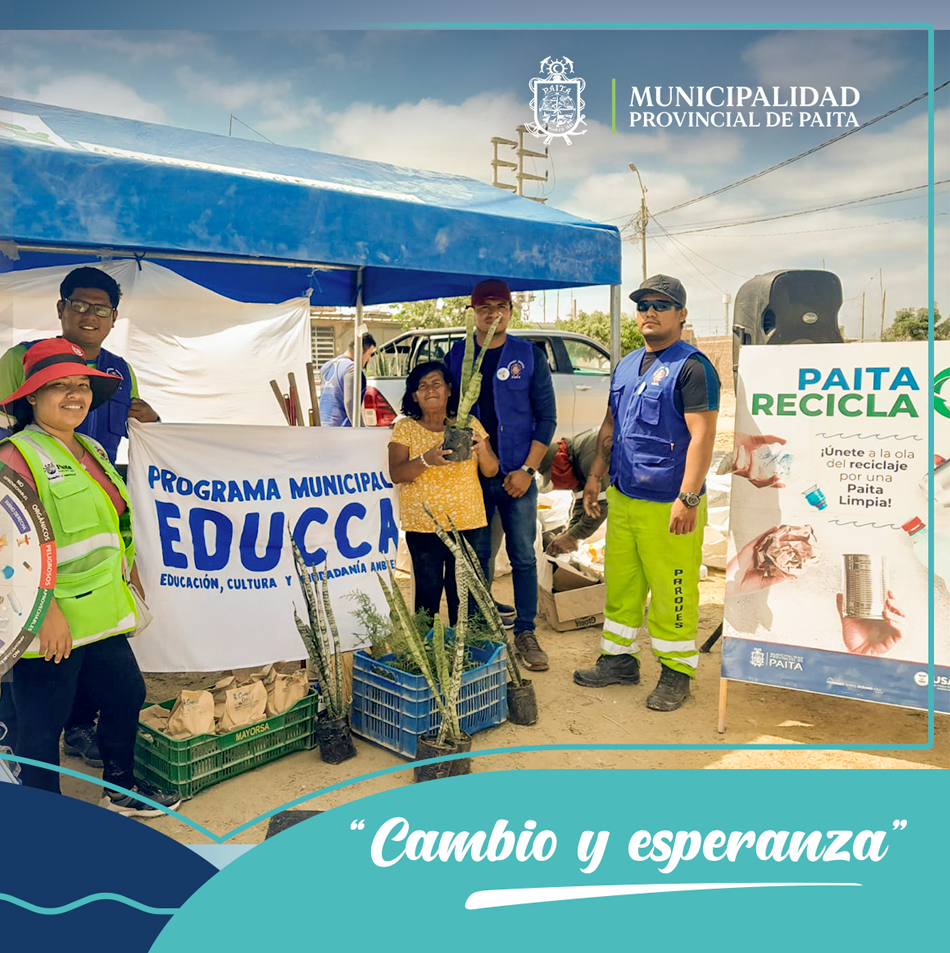 Municipalidad de Paita continúa con la sensibilización y buen manejo de residuos sólidos en ampliación Miguel Grau