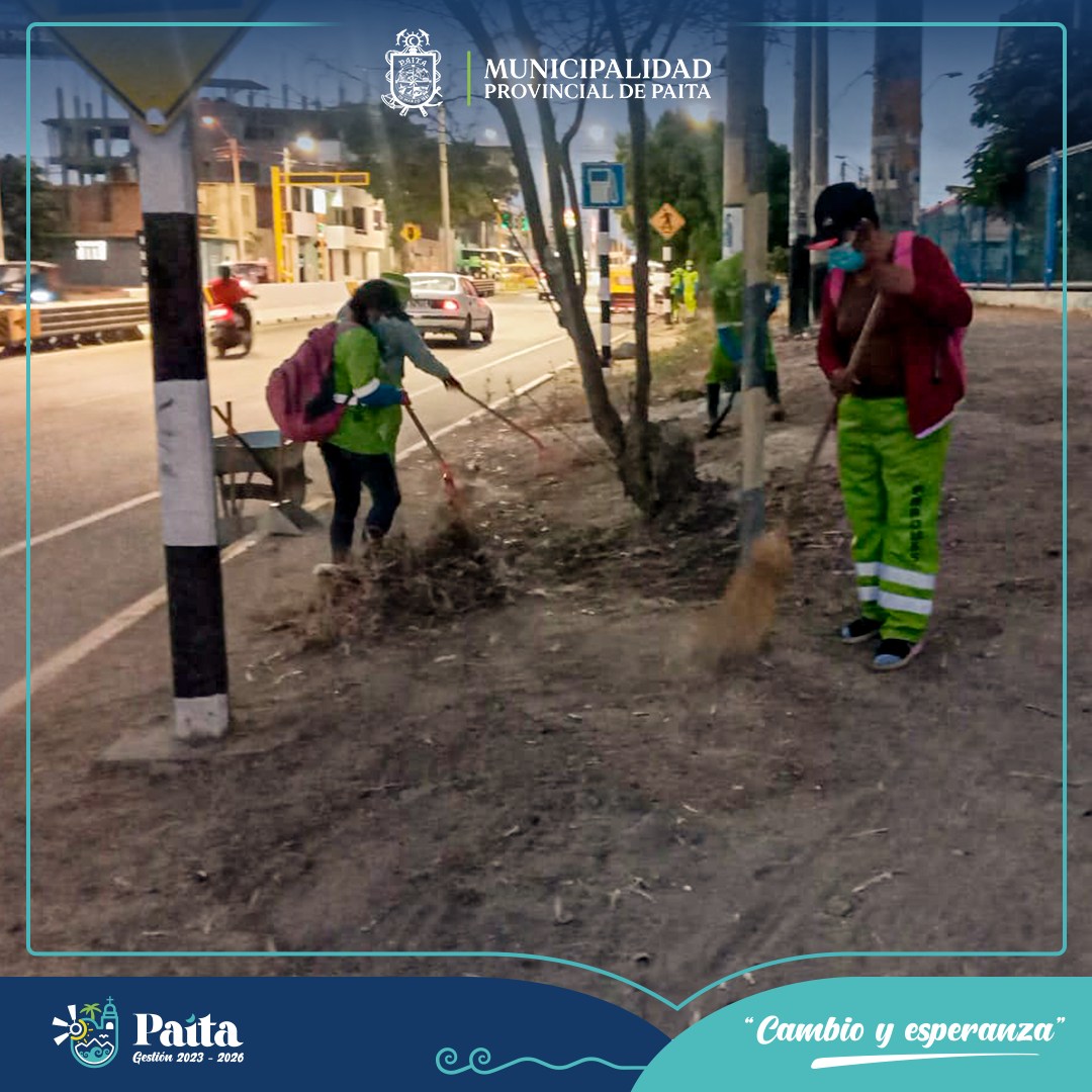 Municipalidad de Paita comprometida con el embellecimiento de nuestra ciudad