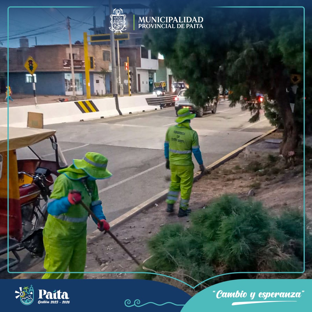 Municipalidad de Paita comprometida con el embellecimiento de nuestra ciudad