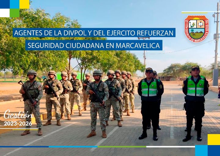 Agentes De La Divpol Y Del Ejercito Refuerzan Seguridad Ciudadana En Marcavelica.