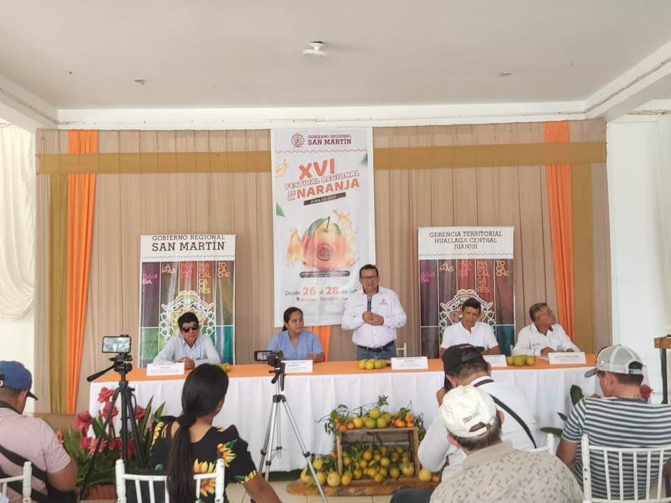 Hoy se Realizó el Lanzamiento del XVI Festival de la Naranja en Juanjuí