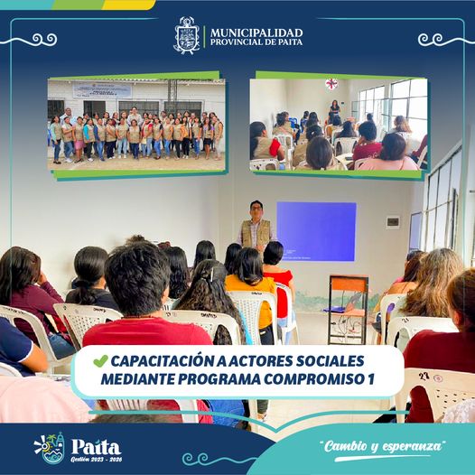 Capacitación a actores sociales mediante programa compromiso 1