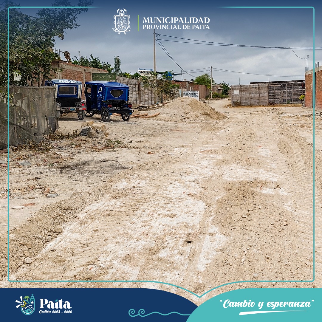 Municipalidad de Paita trabajó en el mantenimiento de principales calles del A.H 2 de Mayo