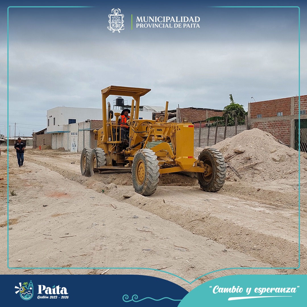 Municipalidad de Paita trabajó en el mantenimiento de principales calles del A.H 2 de Mayo