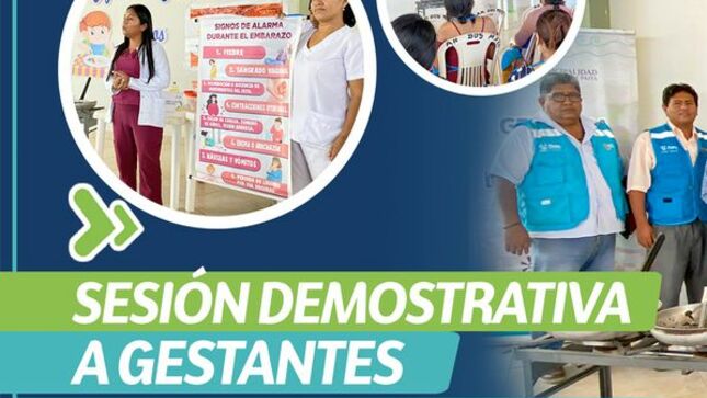 Sesión demostrativa a gestantes