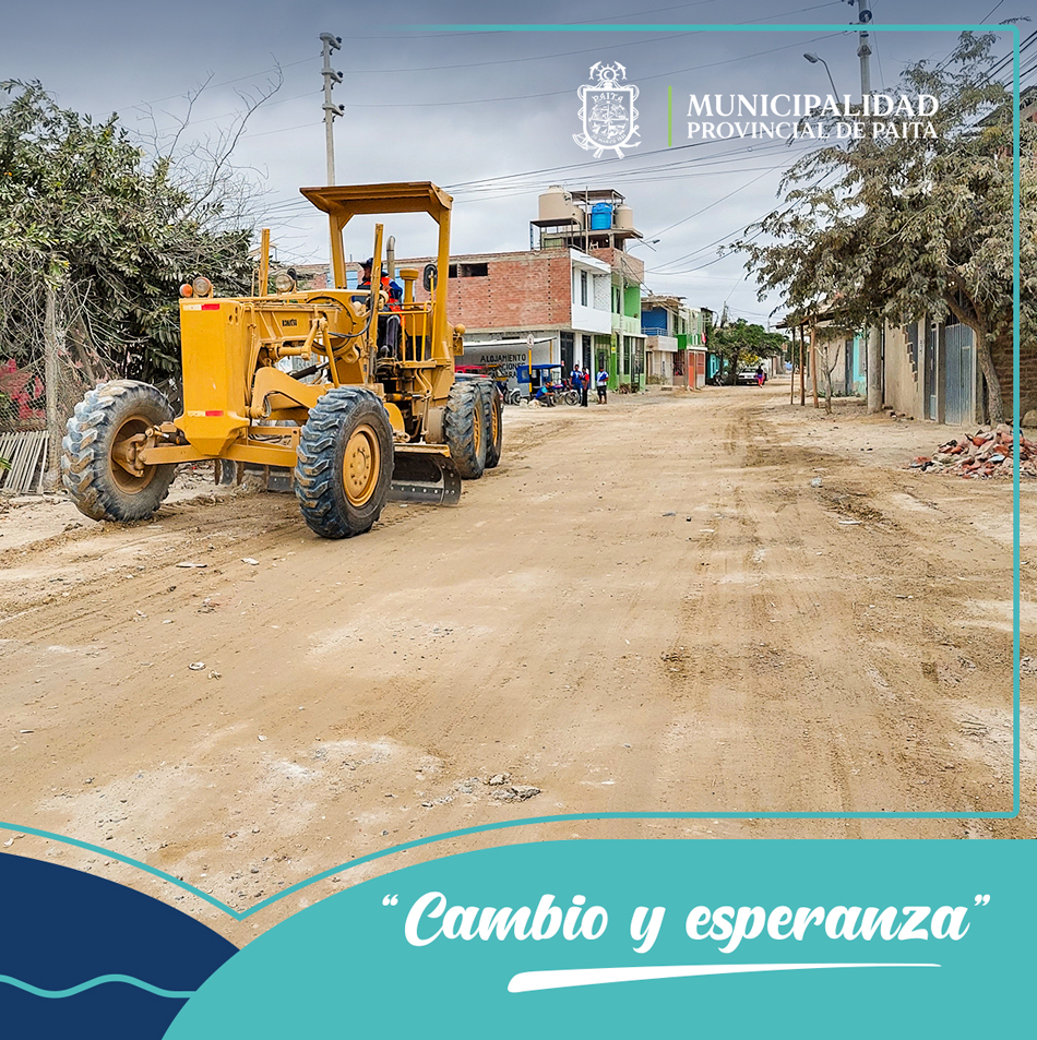 Municipalidad de Paita trabajó en el mantenimiento de las principales calles del A.H Juan Valer Sandoval