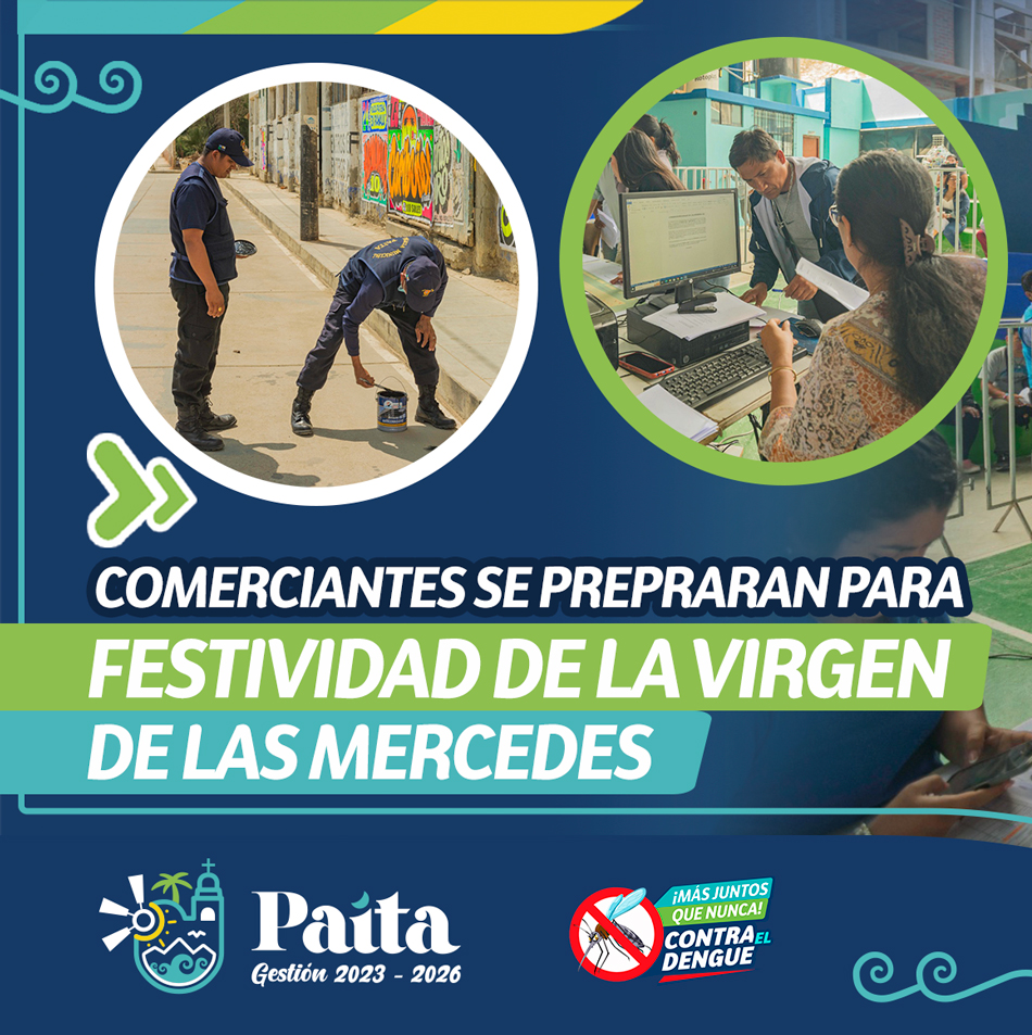 Comerciantes se prepraran para festividad de la Virgen de las Mercedes