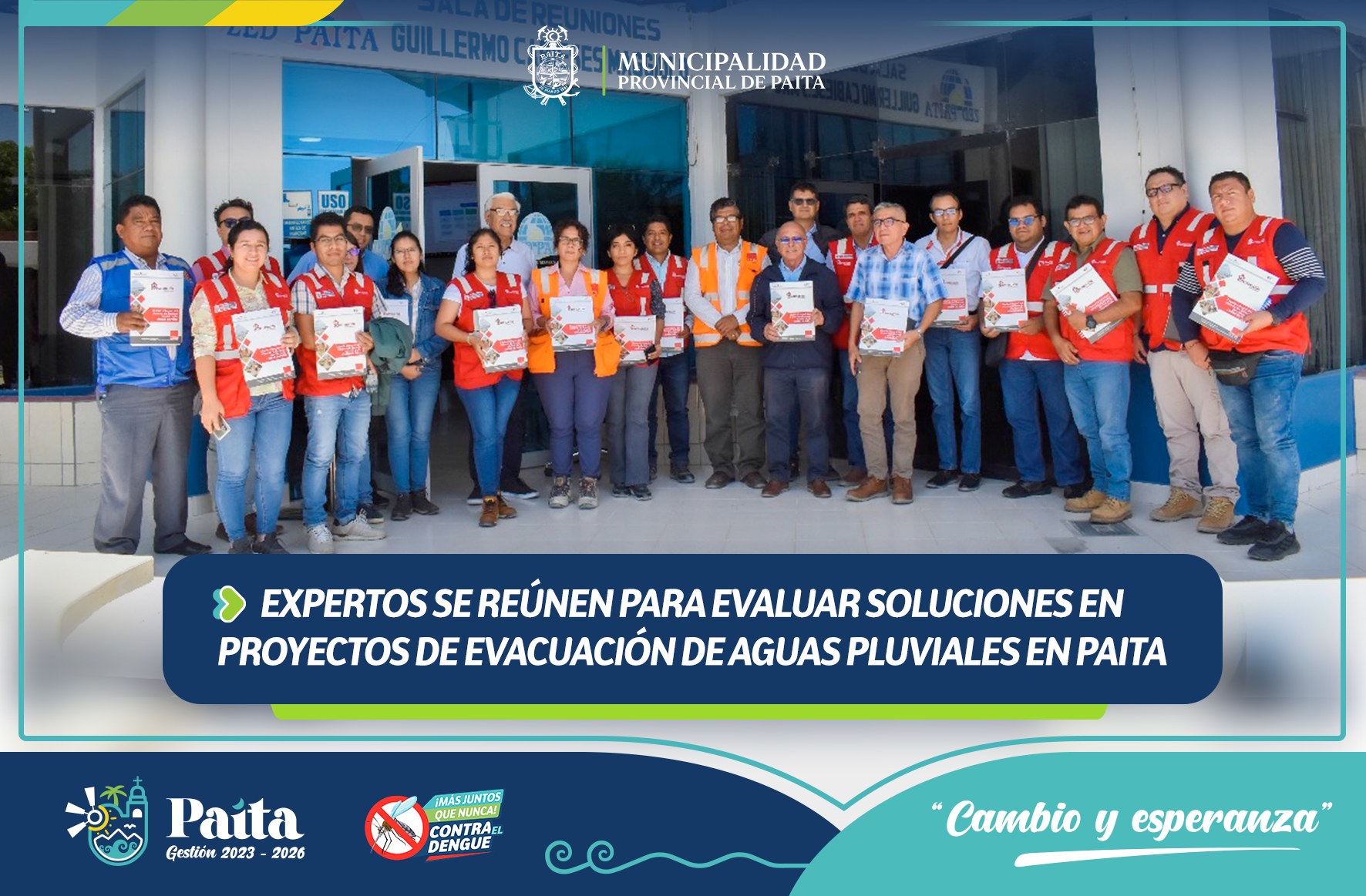Expertos se reúnen para evaluar soluciones en proyectos de evacuación de aguas pluviales en Paita