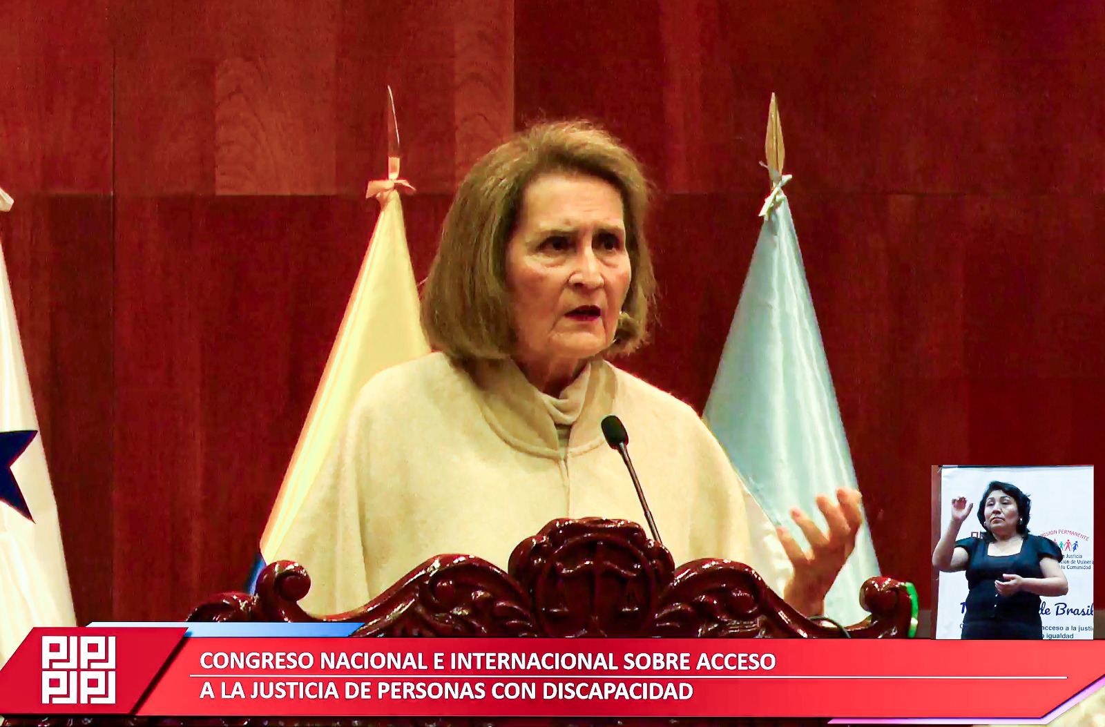 Vicepresidenta del TC Luz Pacheco expuso en congreso sobre acceso a la justicia de personas con discapacidad