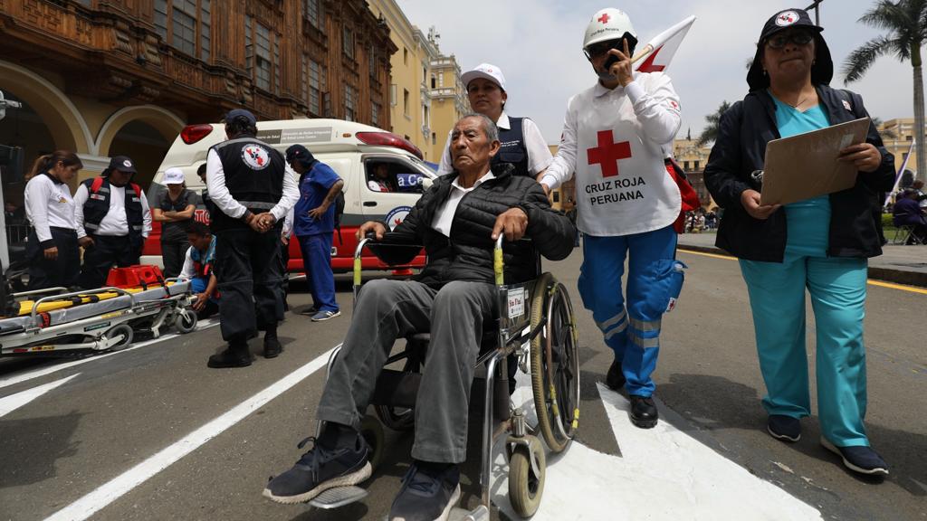 Con moderno sistema de búsqueda activa aérea el Minsa garantiza atención oportuna durante la procesión del Señor de los Milagros