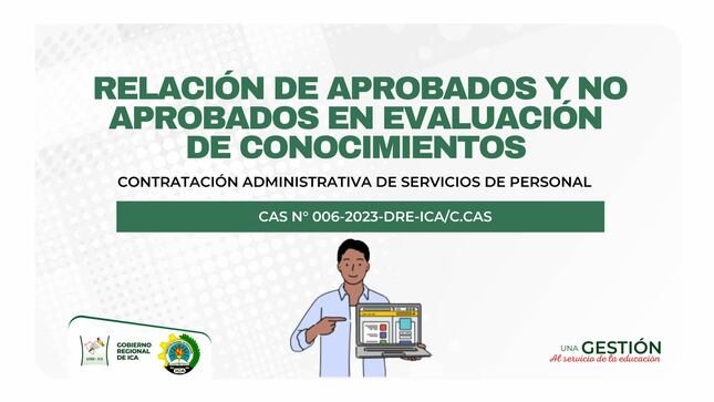 CAS N°006-2023-DRE-ICA/C.CAS