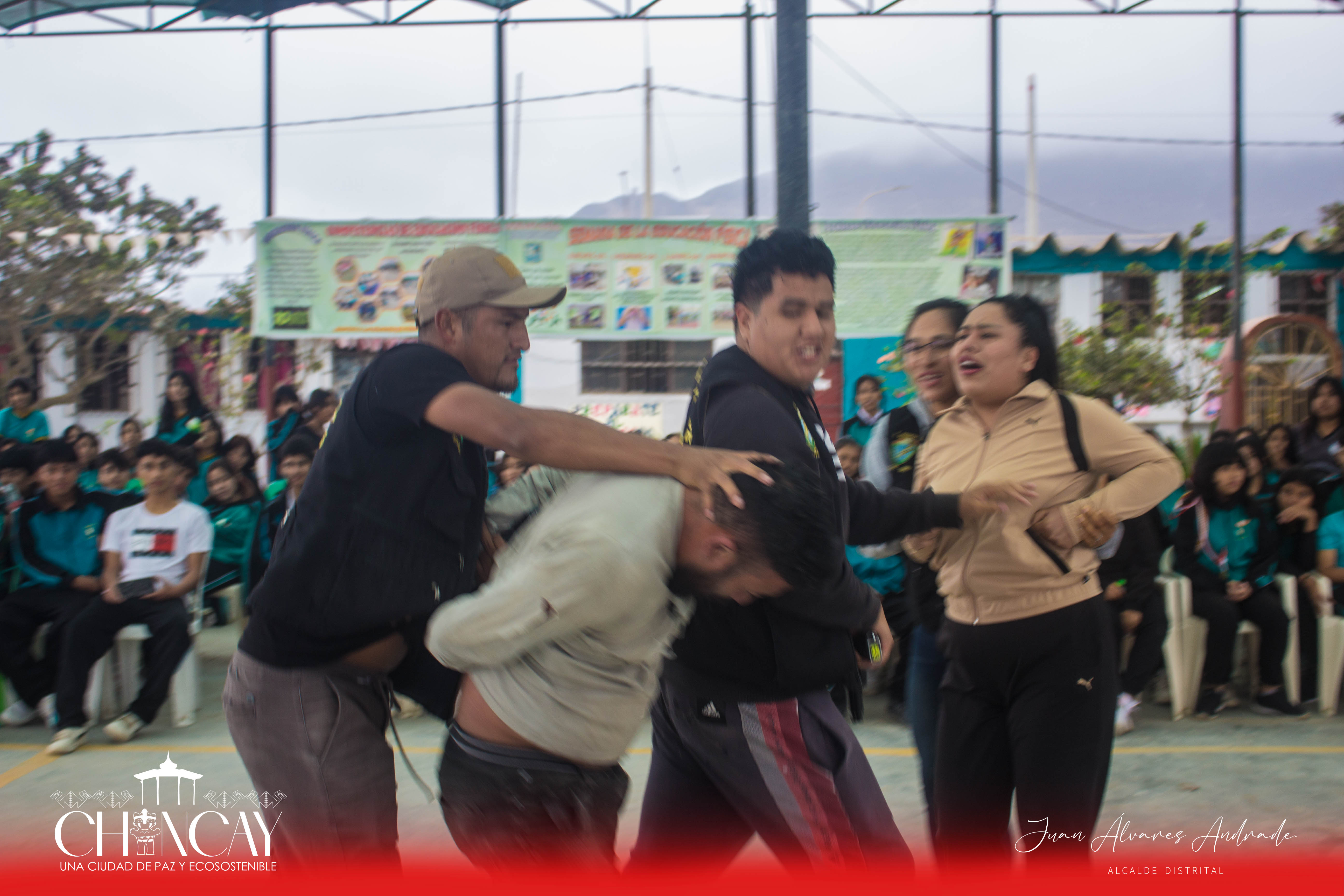 La primera charla de esta campaña tuvo lugar en la Institución Educativa Pública 20393 Túpac Amaru de Pampa Libre, ubicada en Chancay