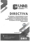 Vista preliminar de documento Anexo - DIRECTIVA DE NORMAS Y PROCEDIMIENTOS PARA TRABAJO DE INVESTIGACIÓN, TESIS Y TRABAJO DE SUFICIENCIA PROFESIONAL CONDUCENTES A LA OBTENCIÓN DEL GRADO ACADÉMICO DE BACHILLER Y TÍTULO PROFESIONAL