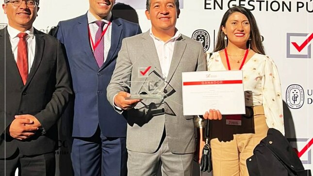 Municipalidad de Los Baños del Inca es ganadora del premio  "Por Buena Práctica en Gestión Pública"