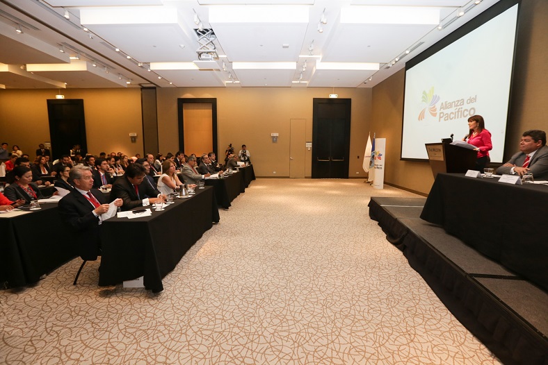 La ministra de Comercio Exterior y Turismo (Mincetur), Magali Silva, destacó que los países que conforman la Alianza del Pacífico-AP (Chile, México, Colombia y Perú), están empeñados en poner en vigencia el Protocolo Comercial Adicional ratificado por los respectivos gobiernos y que permitirá tener arancel 0 para el 92% de las partidas negociadas, beneficiando especialmente a las Pequeñas y Medianas Empresas (Pymes).