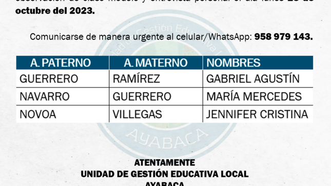 Comunicado