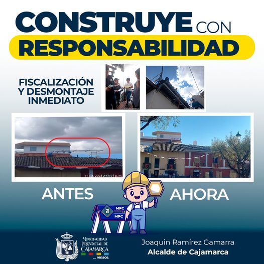 En una oportuna intervención por parte del personal de la subgerencia de Planificación Territorial y Centro Histórico, se notificó, fiscalizó y desmontó una estructura metálica que atenta contra el reglamento que existe en nuestra zona monumental.
👉Agradecemos el compromiso y la colaboración de la propietaria para desmontar esta estructura metálica que atentaba contra la imagen y el patrimonio de nuestro Centro Histórico.
🚨Hacemos un llamado a todos los vecinos a ser responsables al momento de construir. Desde la comuna local estaremos al pendiente de cualquiera tipo de obra que atente contra la normativa y el reglamento establecido para nuestro Centro Histórico.