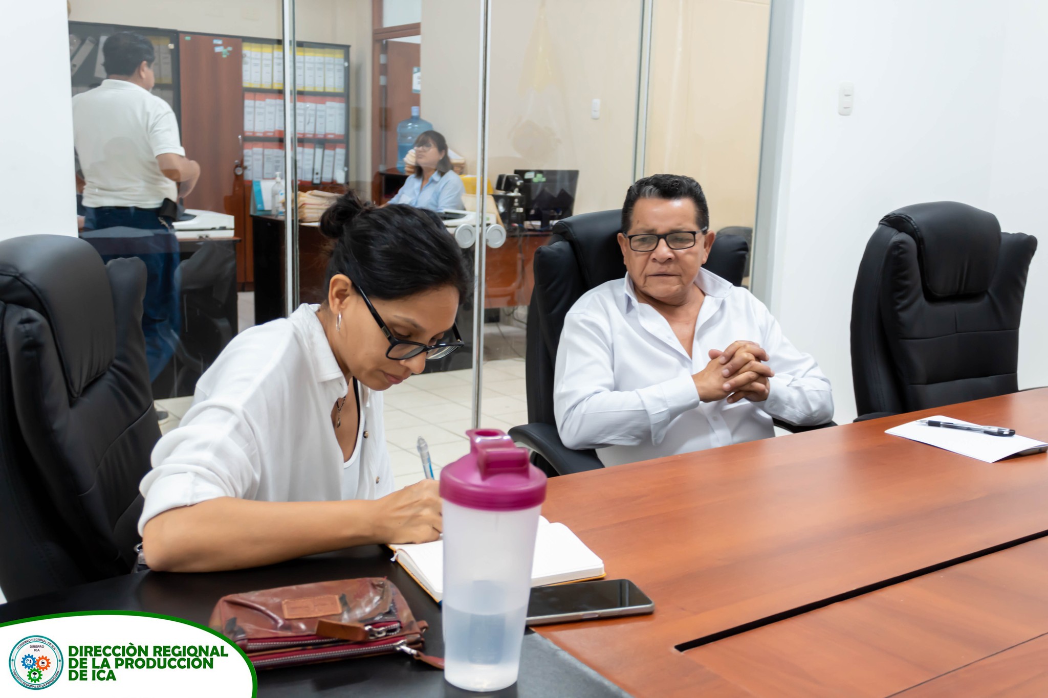 Reunión entre la Dirección Regional de la Producción de Ica y la empresa Transportadora de Gas del Perú (TGP). 