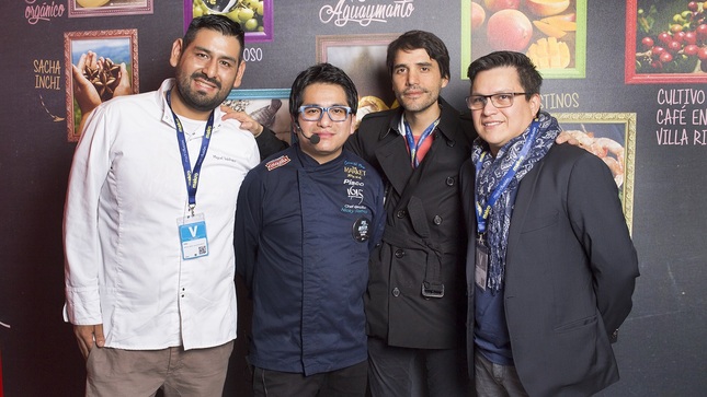 Chefs peruanos (de izquierda a derecha): Miguel Valdivieso, Miki Ramos, Virgilio Martínez y Luis Arévalo.
