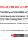 Vista preliminar de documento COMUNICADO N°2- Presentación de reclamos