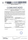 Vista preliminar de documento COMUNICADO DE RECLAMOS -ESPECIALISTAS