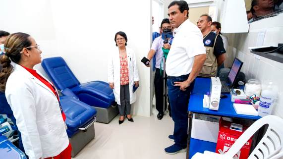 GORE Piura reabre banco de sangre y sala de operaciones en el hospital Santa Rosa