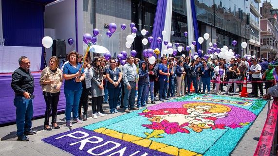 alfombras de flores