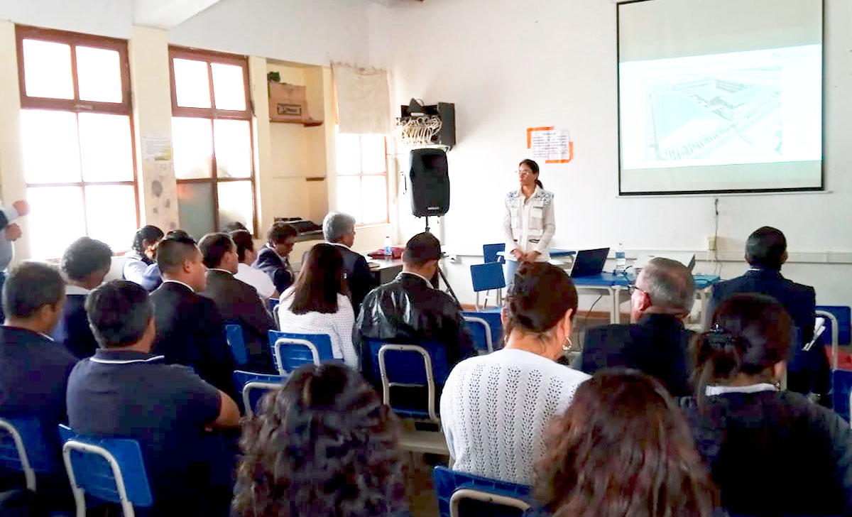 Presentamos diseño de su Escuela Bicentenario a comunidad educativa de San Marcos en Cajamarca