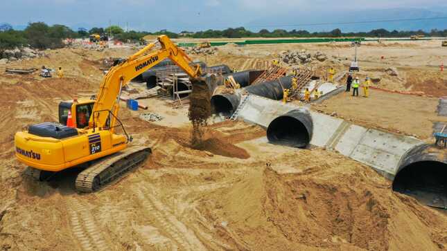 MTC:  Obras en el badén Querpón tienen un 50% de avance