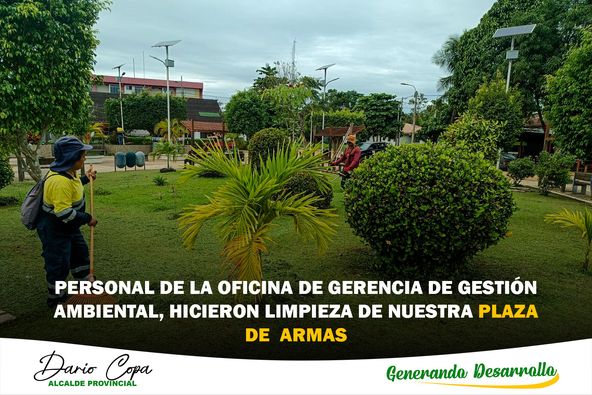 La Oficina de Gerencia de Gestión Ambiental de la Municipalidad Provincial de Tahuamanu