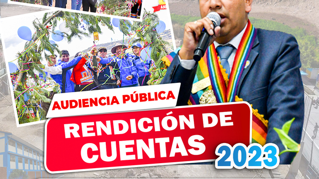 Audiencia publica de rendición de cuentas 2023