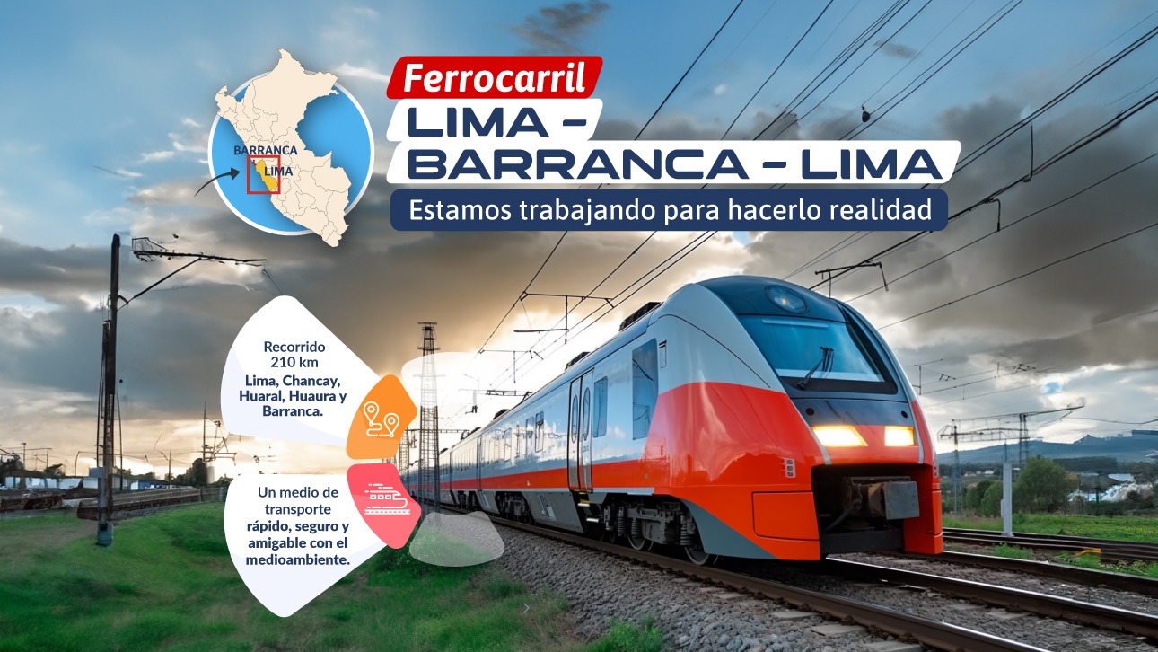 MTC abrió convocatoria para la elaboración del Estudio de Preinversión del Ferrocarril Lima-Barranca