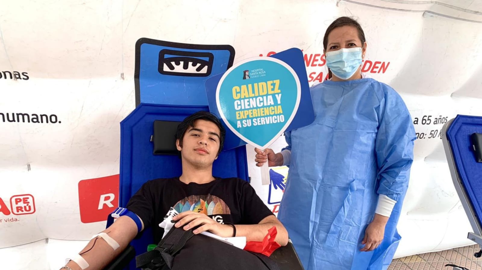 Miraflores: Hospital Santa Rosa realizó campaña de donación de sangre en el Parque Kennedy