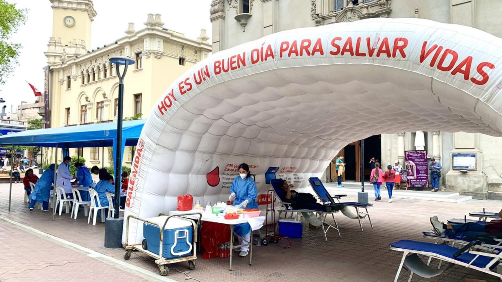 Miraflores: Hospital Santa Rosa realizó campaña de donación de sangre en el Parque Kennedy