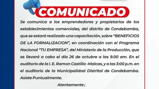 COMUNICADO