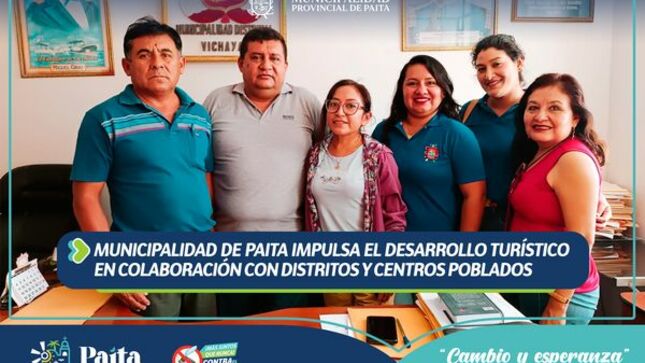 Municipalidad de Paita impulsa el desarrollo turístico en colaboración con distritos y centros poblados