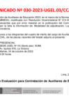 Vista preliminar de documento Comunicado 030-2023 - adjudicación