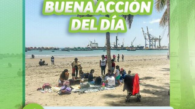 Playa El Toril es visitada por familias de diversas partes de la región