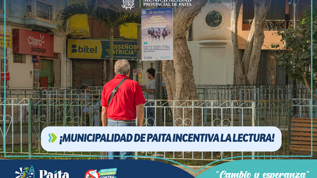 ¡Municipalidad de Paita incentiva la lectura!