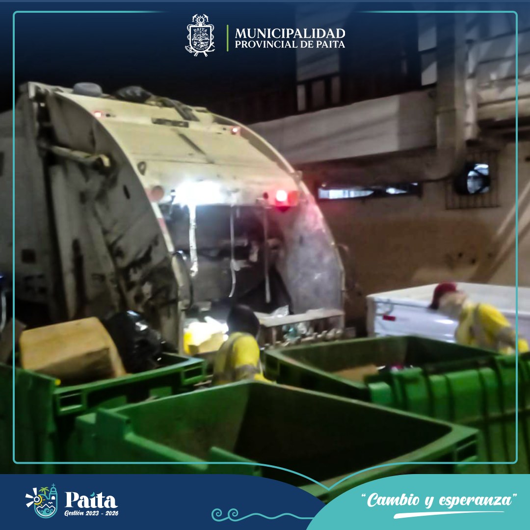 Municipalidad de Paita sigue trabajando por una provincia limpia