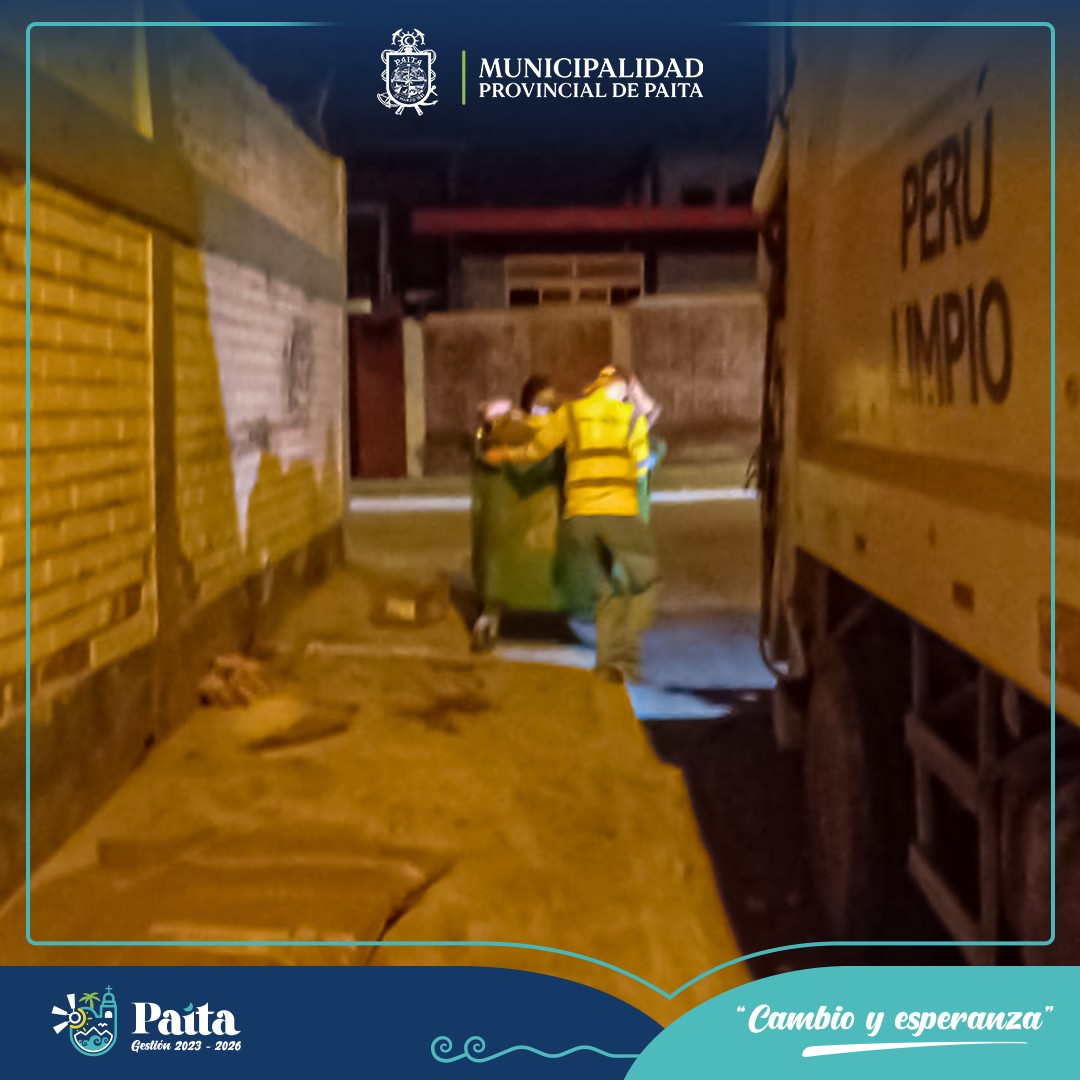 Municipalidad de Paita sigue trabajando por una provincia limpia