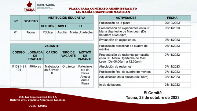Archivo JPG de comunicado