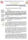 Vista preliminar de documento Aprobar el Plan de Accion Distrital de Seguridad Ciudadana Masisea - 2023 Codisec, segun Ordenanza Municipal N° 010-2023-MDM