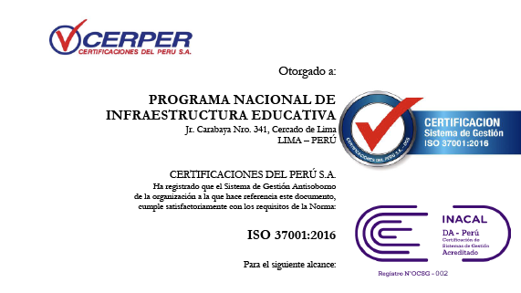 NOTA CERTIFICADO