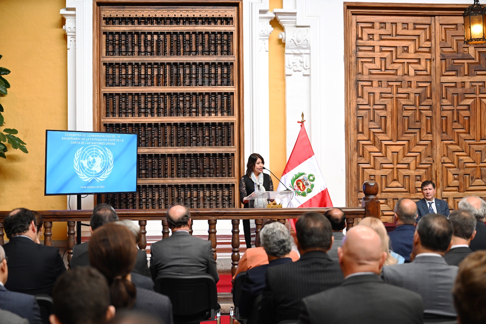 Canciller Gervasi reafirma compromiso del Perú con los ideales de paz y seguridad internacionales de la ONU