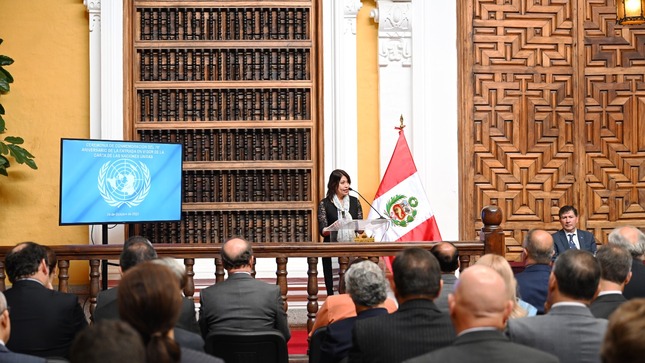 Canciller Gervasi reafirma compromiso del Perú con los ideales de paz y seguridad internacionales de la ONU