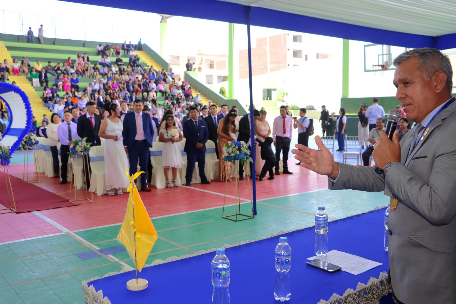 37 parejas unieron sus vidas en el Matrimonio Civil Comunitario organizado por la MPH