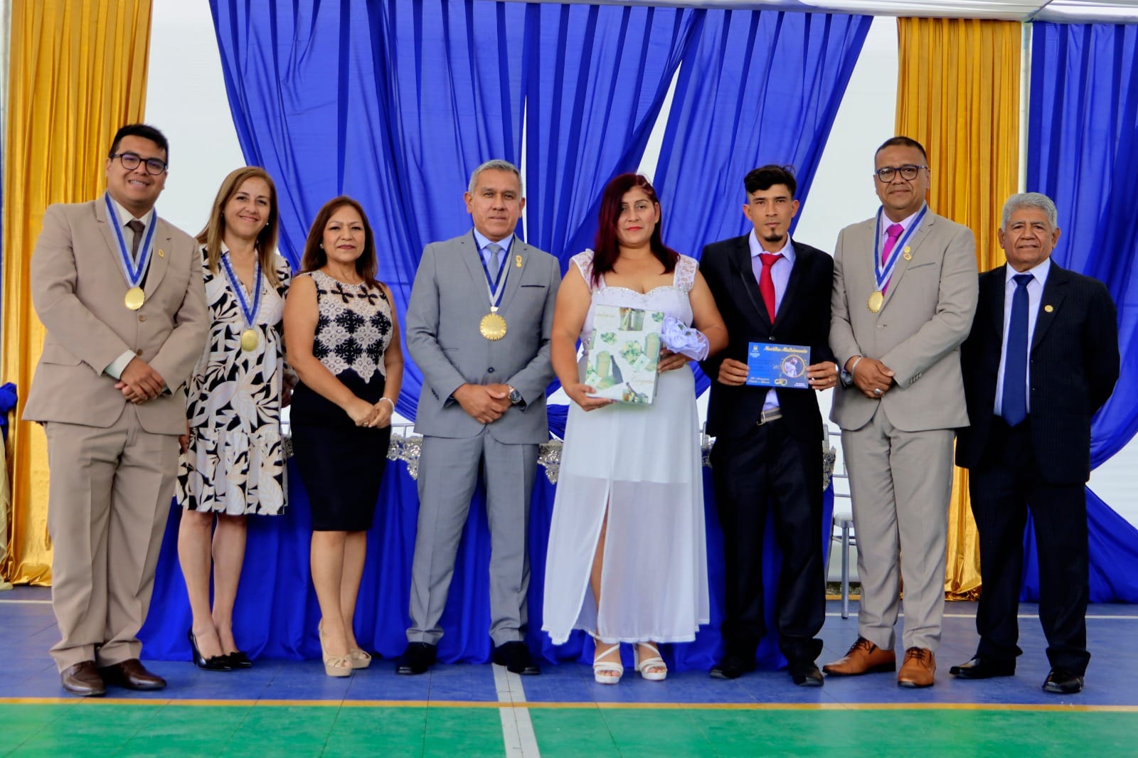 37 parejas unieron sus vidas en el Matrimonio Civil Comunitario organizado por la MPH