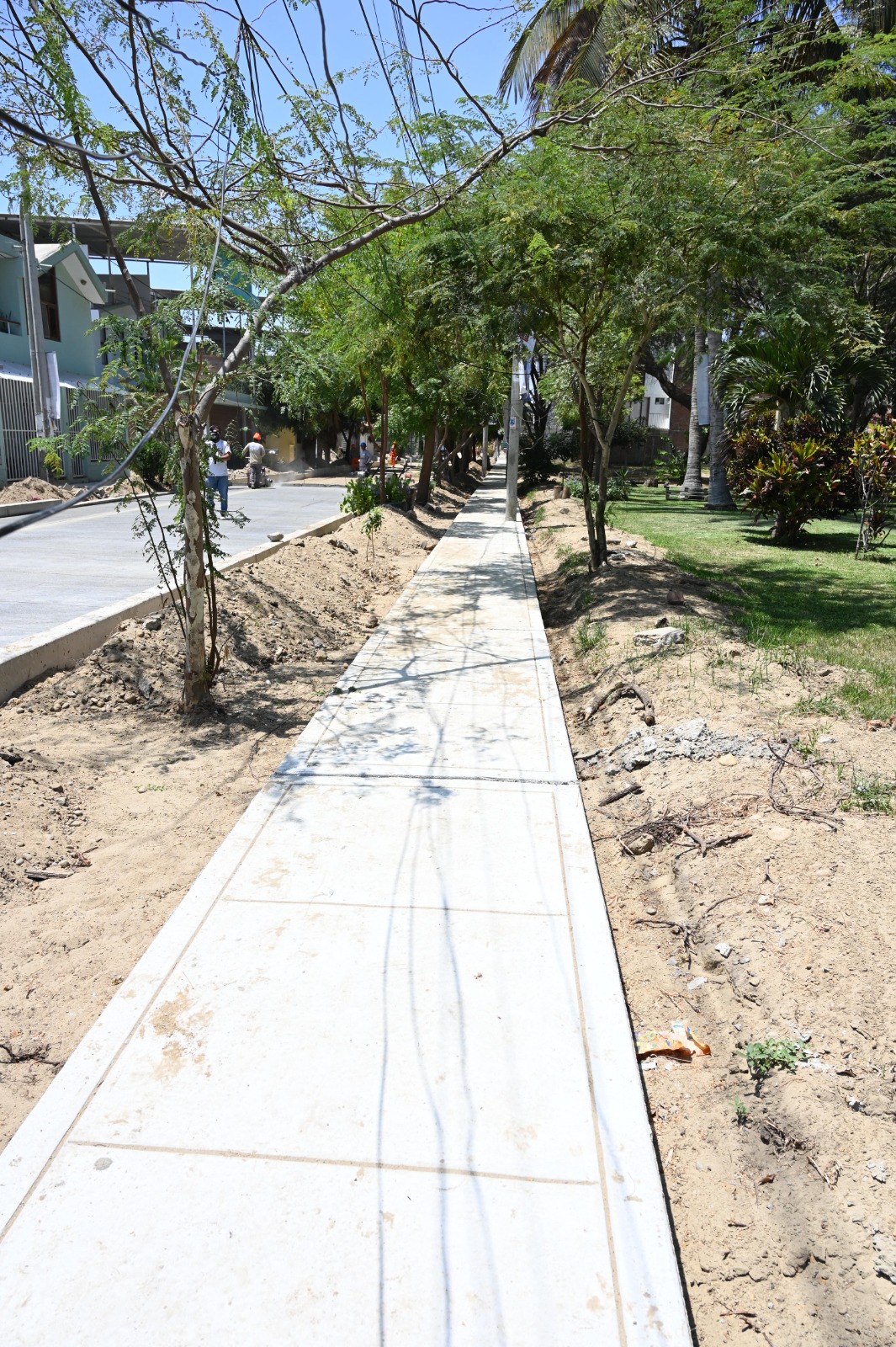Obras de pistas y veredes de la APV Lourdes tiene un avance físico del 80 %