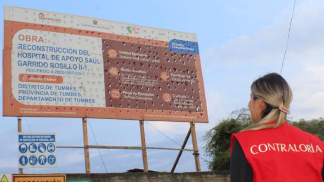 Tumbes. – La Contraloría General de la República (CGR) detectó irregularidades en el procedimiento de contratación del servicio de supervisión para la ejecución de la obra de reconstrucción del Hospital de Apoyo Saúl Garrido Rosillo II-1 (SAGARO) del distrito y provincia de Tumbes, a cargo del Gobierno Regional de Tumbes, por un monto mayor a los S/ 10 millones. 